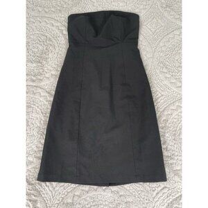 Gap Strapless Black Mini Dress Womens 6 Fit & Flare Cocktail Party Dress